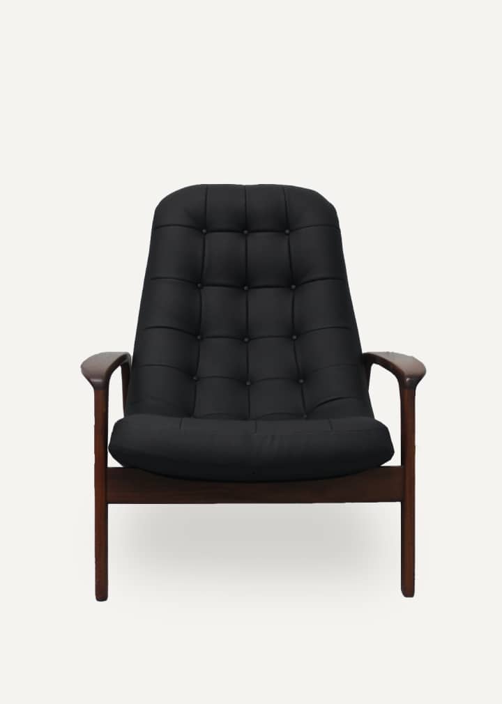 reupholstery tufted danish mid century modern armchair