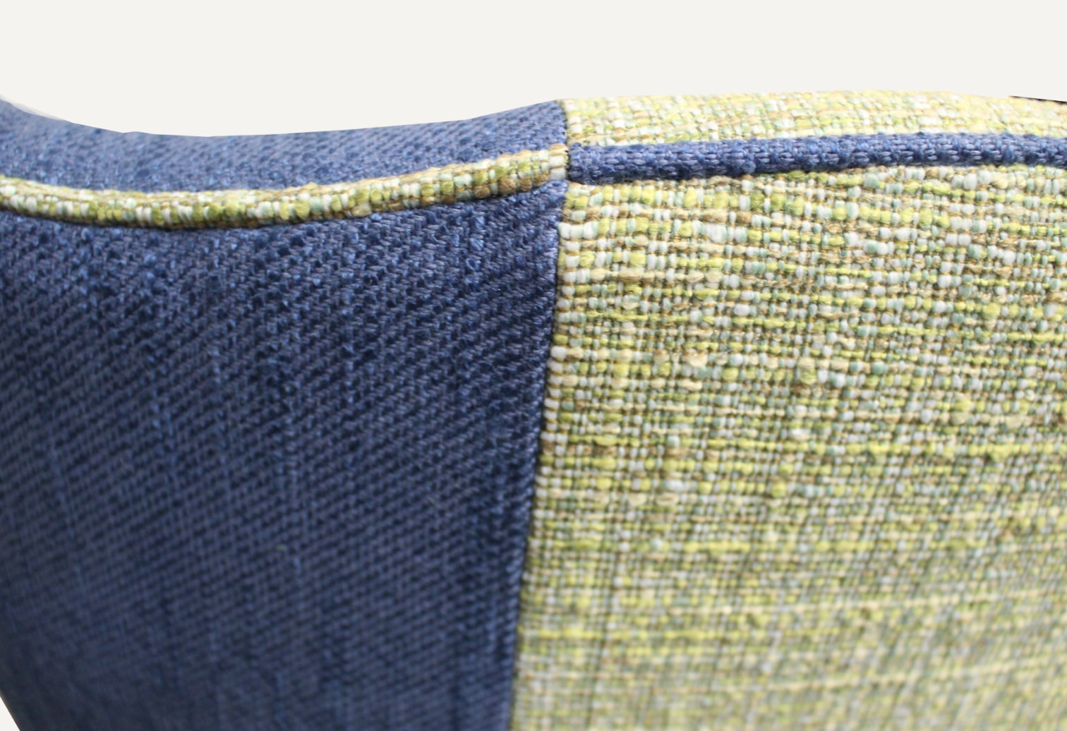 sewing detail on Reupholstery recycled renew Creation patchwork antique dinning chair