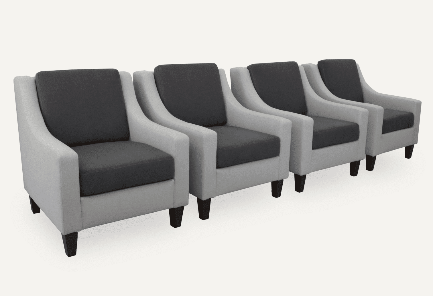four bespoke custom made armchair Philippe 2426P5