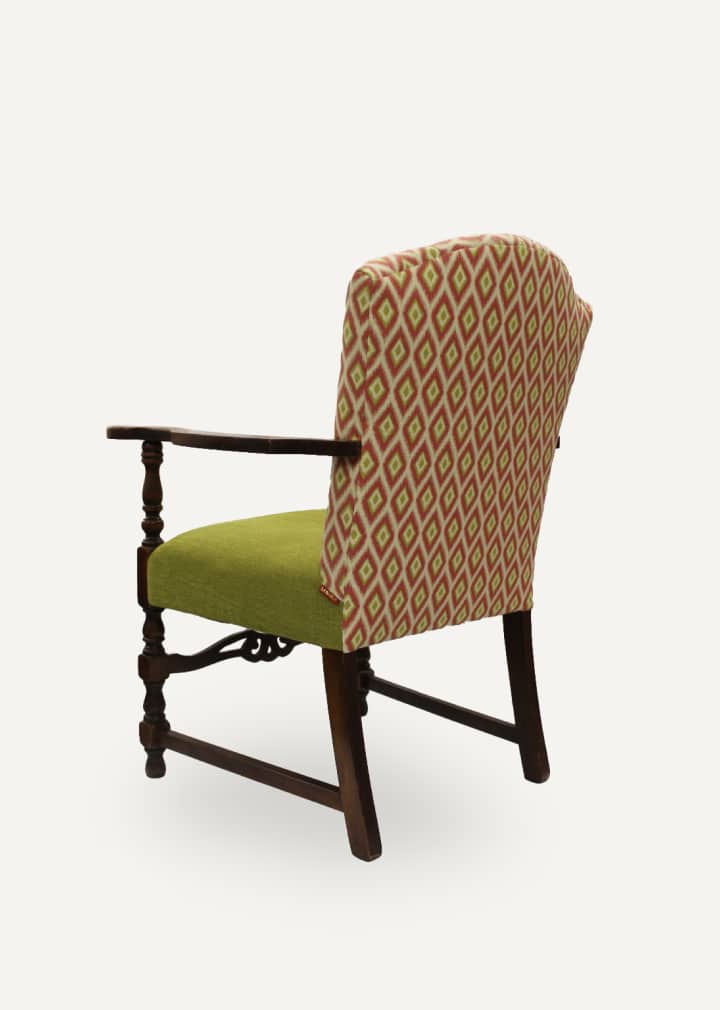 reupholstery antique armchair