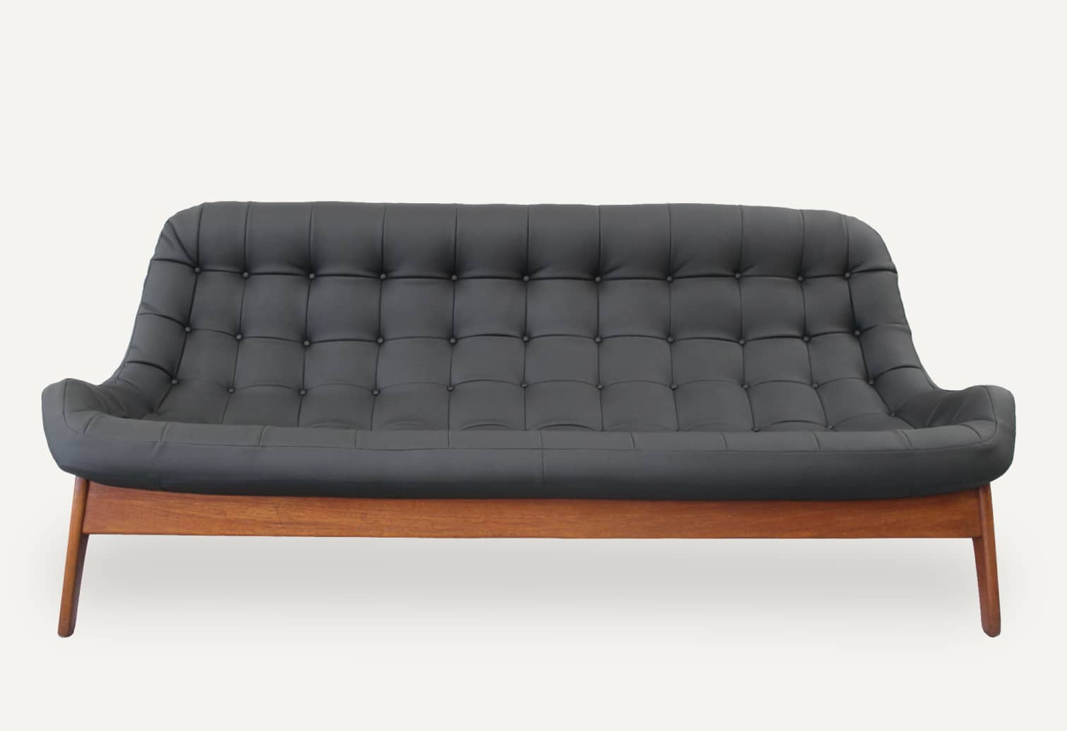 rembourrage sofa divan canapé capitonné Scandinave mid century