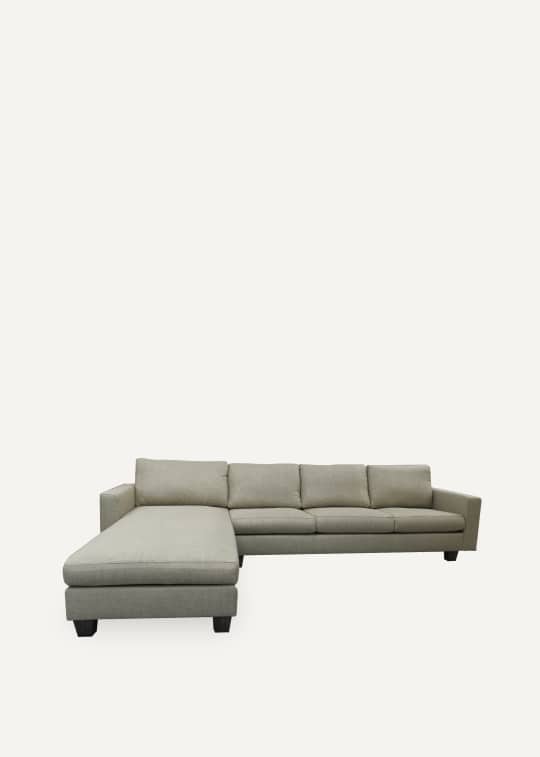 sectional with chaise L form custom made