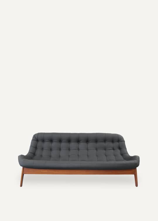 reupholstery tufted danish mid century modern sofa