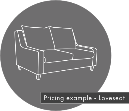 Estimate - pricing example - Loveseat