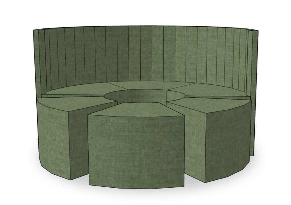 banquette sur mesure 3D