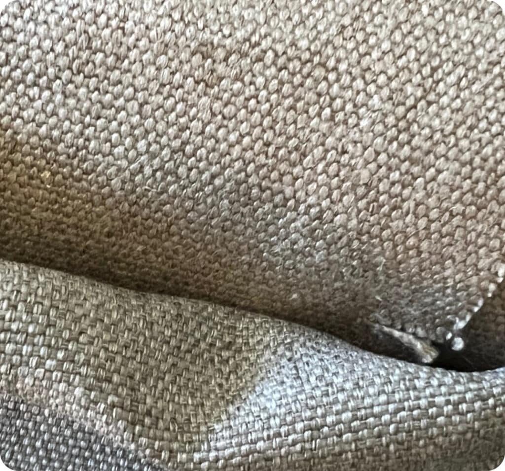 woven fabrics with a loose, coarse weave without backing